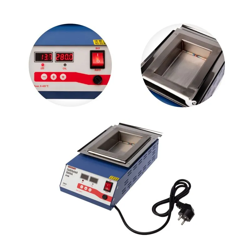 Паяльная ванна, модель R150, 900Вт, 150х100х45мм, 0-400 °C, цифровая REXANT - Фото 3