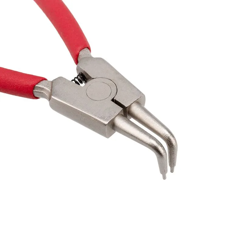 Щипцы для стопорных колец разжим загнутый 160мм, обливные рукоятки REXANT - Фото 4