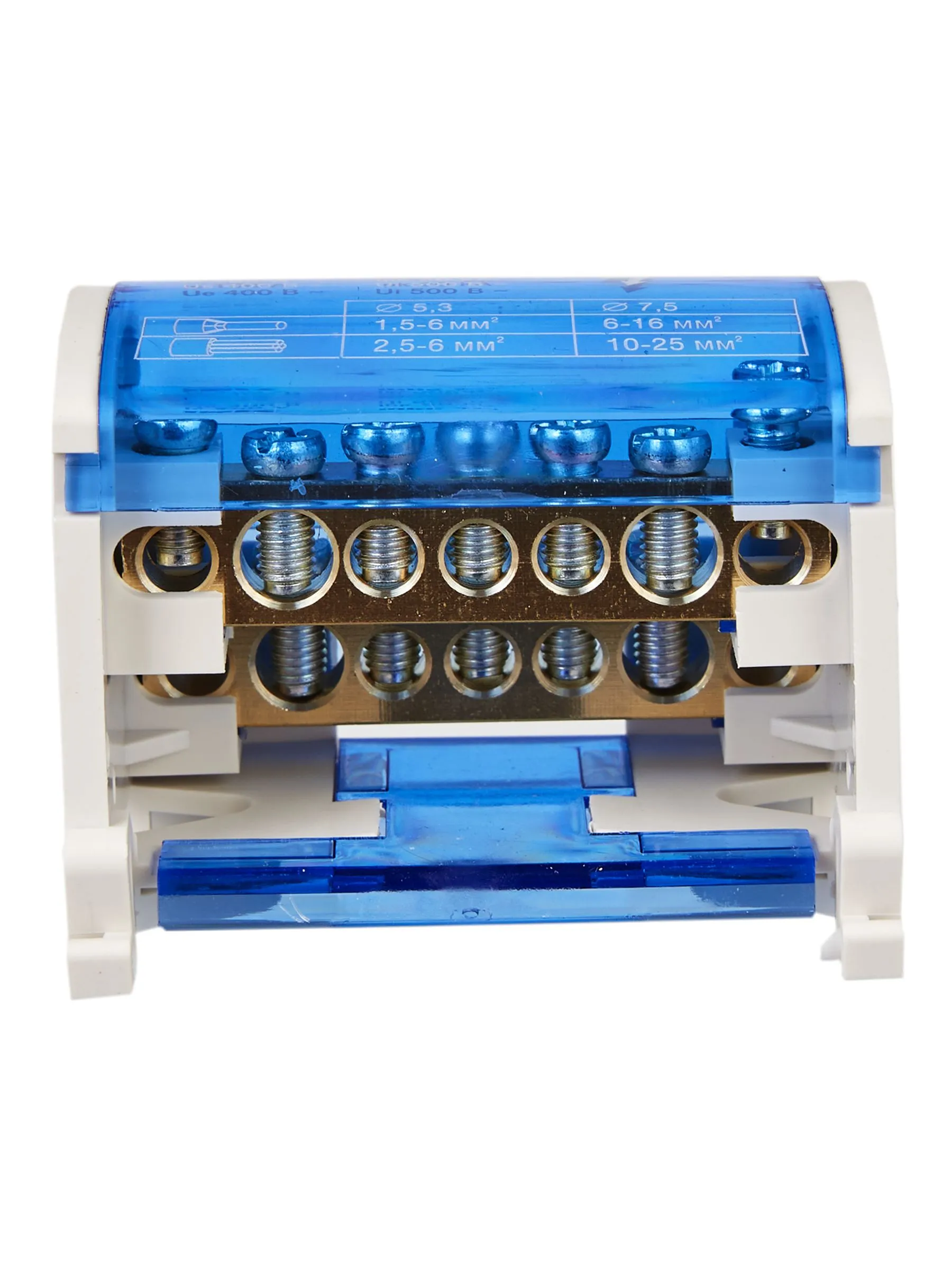 Шины на DIN-рейку в корпусе (кросс-модуль) ШНК 2х7 L+PEN IEK - Фото 6