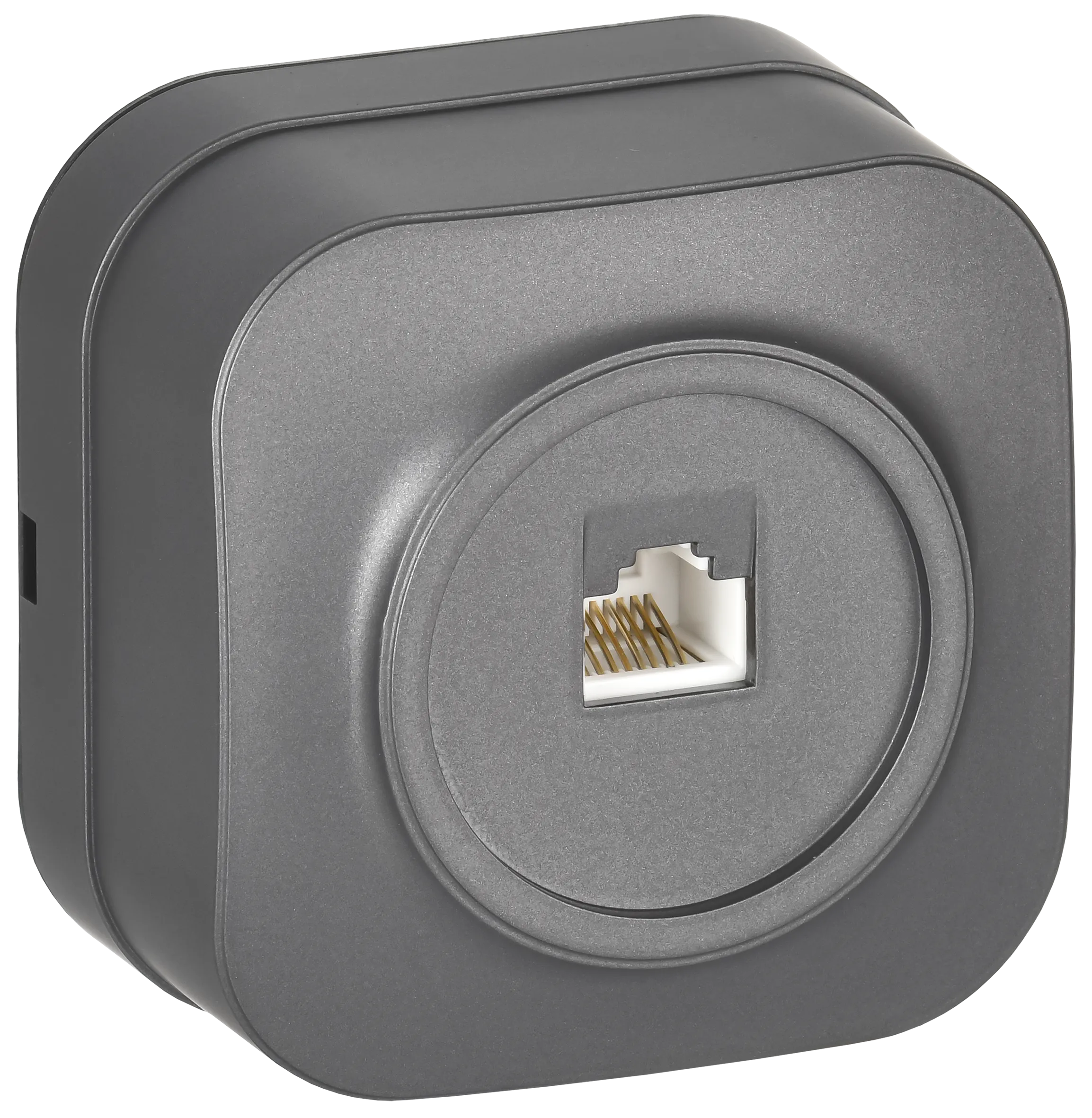 GLORY Розетка для открытой установки компьютерная RJ45 кат.5E РК10-ХСм сталь матовый IEK