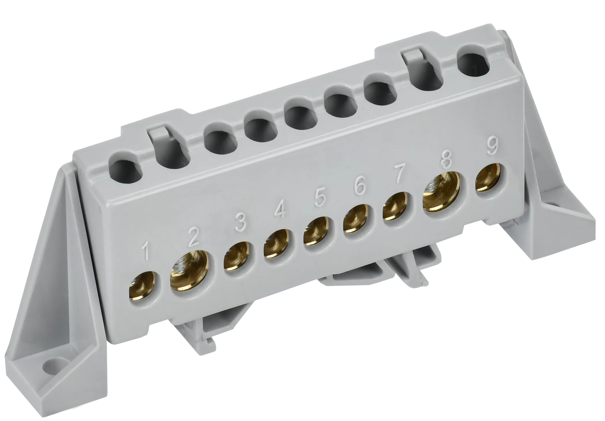 TEKFOR Шина L "фаза" в комбинированном DIN-изоляторе "Стойка" 8х12-9-Ср IEK TF-NN20-09-DP-K03