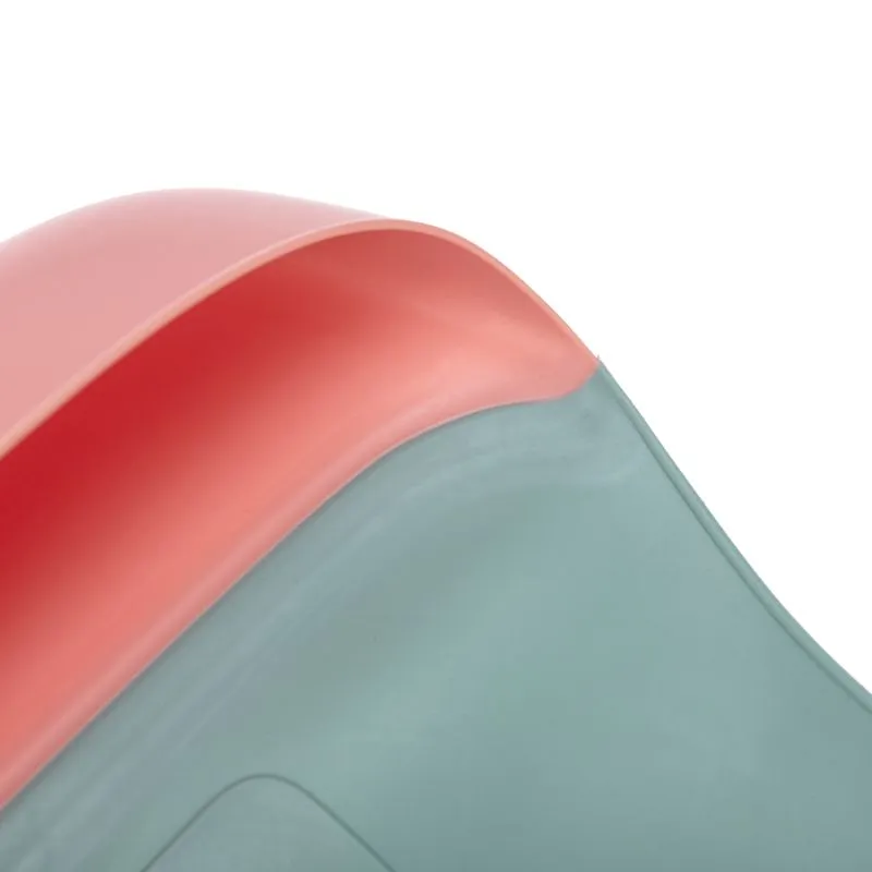 Фартук нагрудный для кормления с жестким карманом, зеленый с розовым HALSA - Фото 5