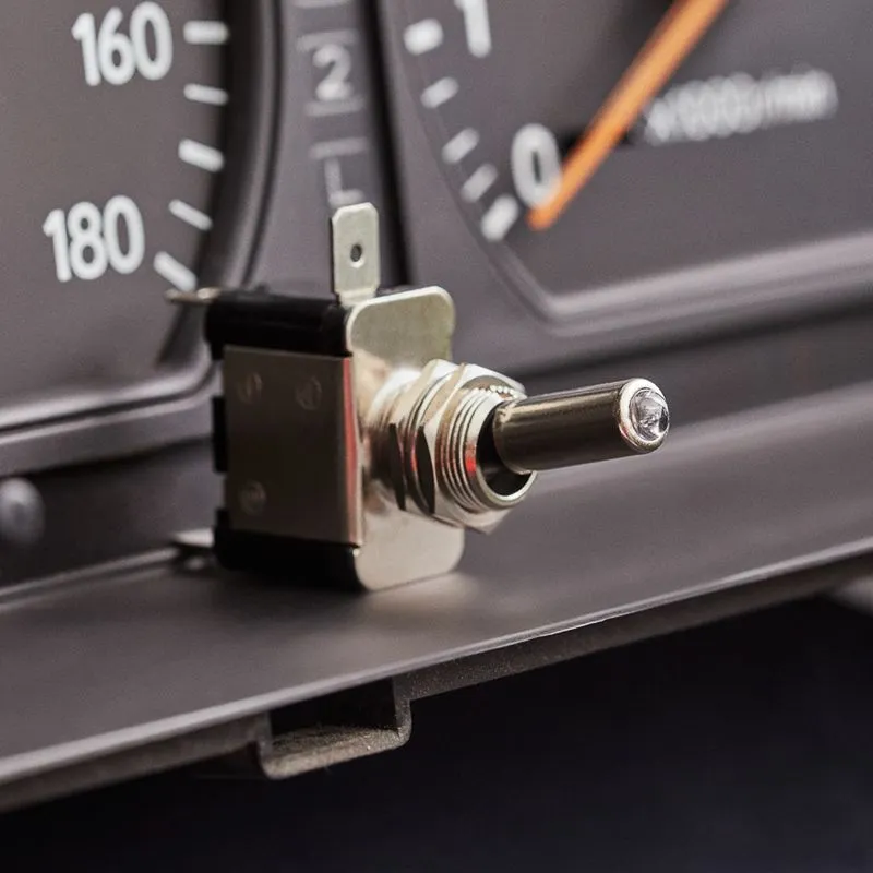 Тумблер 12V 20А (3c) ON-OFF однополюсный  с синей LED подсветкой  (ASW-07D)  REXANT (в упак. 1шт.) - Фото 3