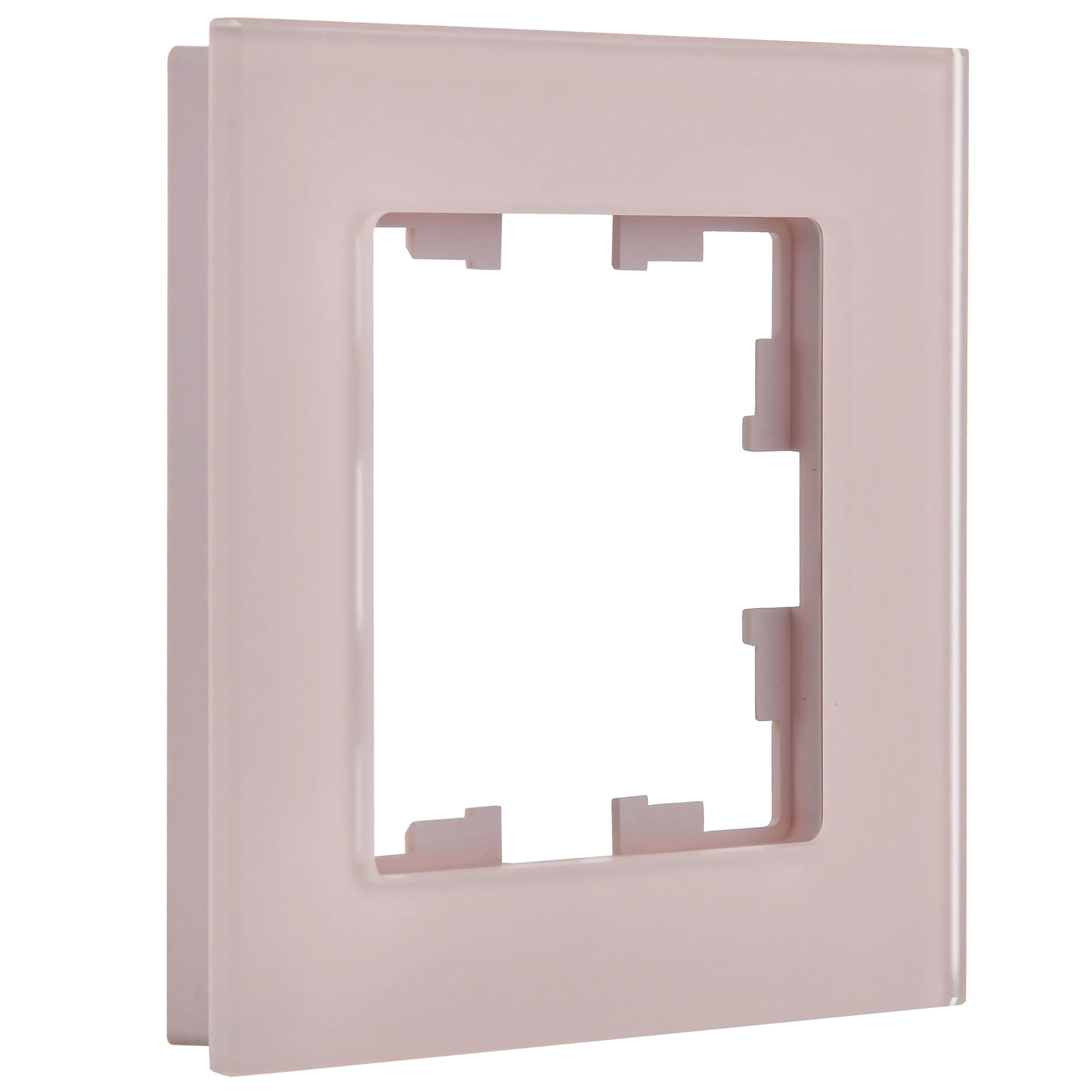 BRITE Рамка 1-местная РУ-1-2-Бр стекло розовый матовый IEK - Фото 7