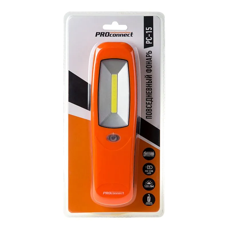 Повседневный фонарь pc-15 с магнитом и подвесом PROconnect - Фото 2