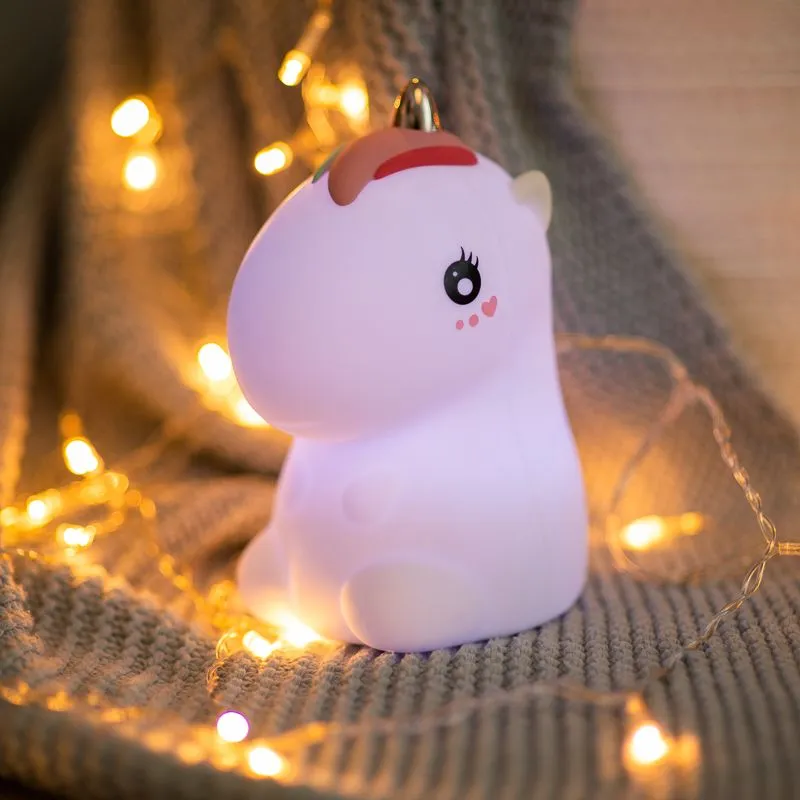 Силиконовый ночник Единорог USB с 3 режимами, RGB-свечение NEON-NIGHT - Фото 3