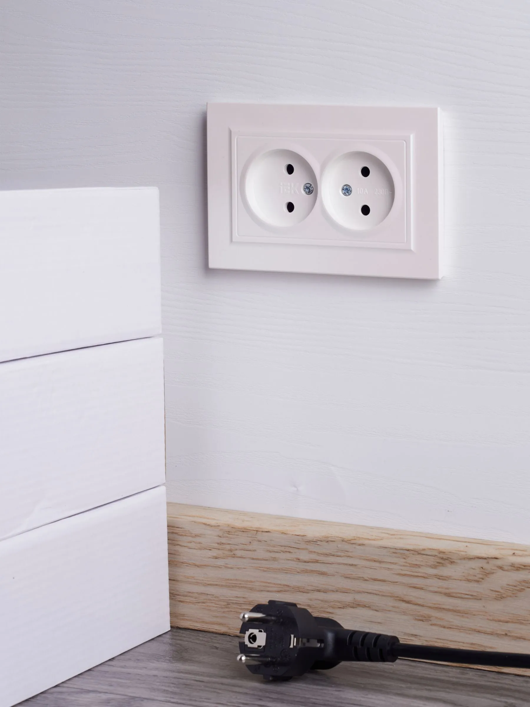 BRITE Розетка 2-местная без заземления без защитных шторок 10А в сборе РС12-2-БрЖ жемчуг IEK - Фото 3