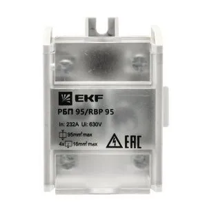 Блок проходной РБП 95 (1х95-4х16 мм2) 232/100А EKF - Фото 4