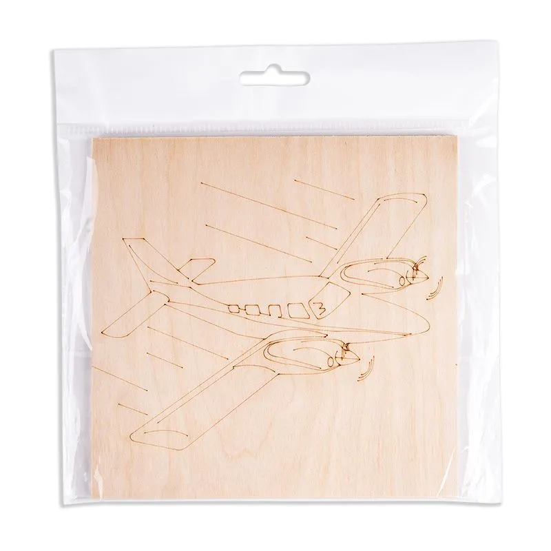 Доска для выжигания «Самолет», 150х150мм, 1 шт., пакет REXANT - Фото 3
