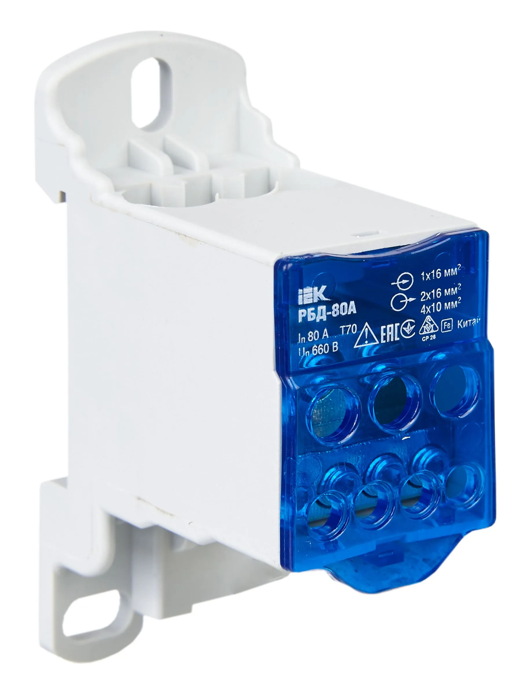 Блок распределительный РБД-80А на DIN-рейку IEK - Фото 7