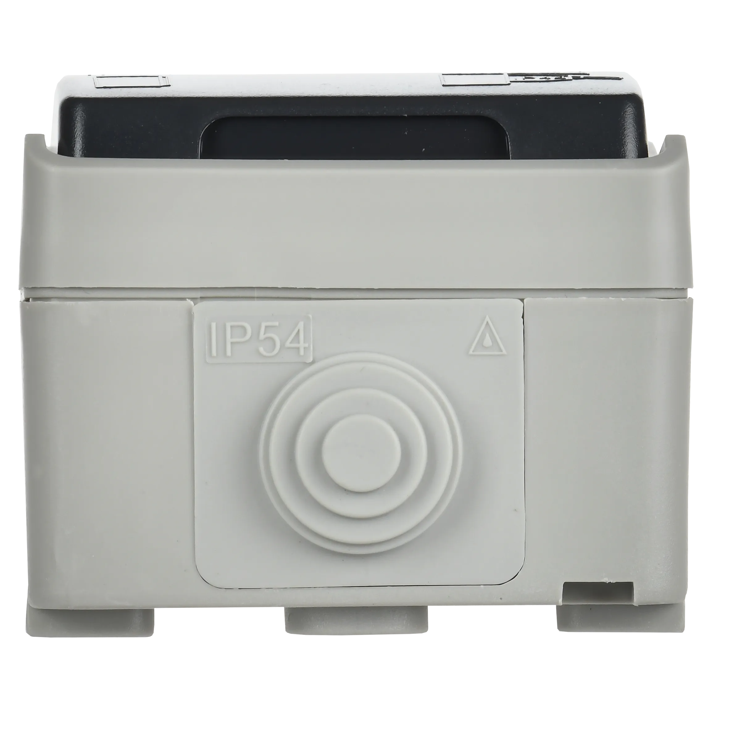 FORS Розетка 1-местная с заземлением для открытой установки 16А IP54 РСб20-3-ФСр серый IEK - Фото 3