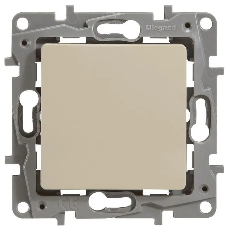 ETIKA Переключатель 1-клавишный схема 6 10АХ безвинтовые зажимы слоновая кость