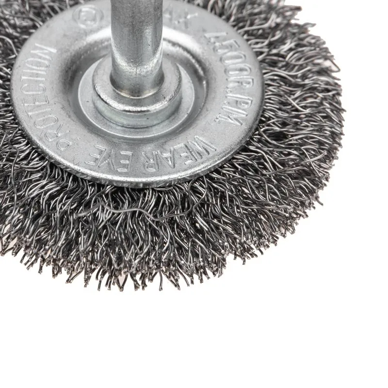 Щетка дисковая для дрели, витая стальная проволока, 50мм KRANZ - Фото 5
