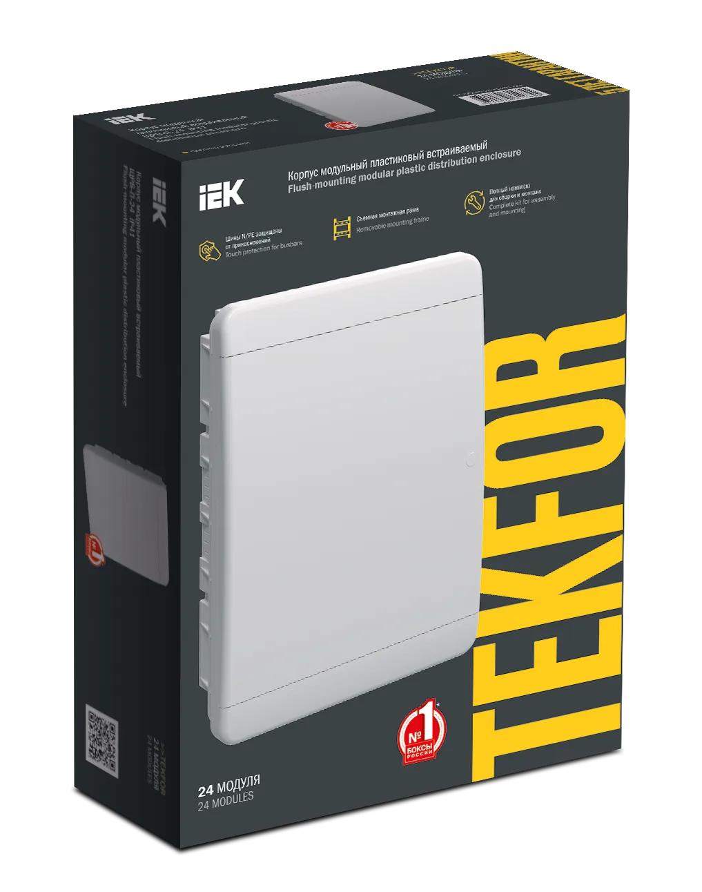 TEKFOR Корпус пластиковый ЩРВ-П-24 IP41 белая дверь IEK - Фото 2