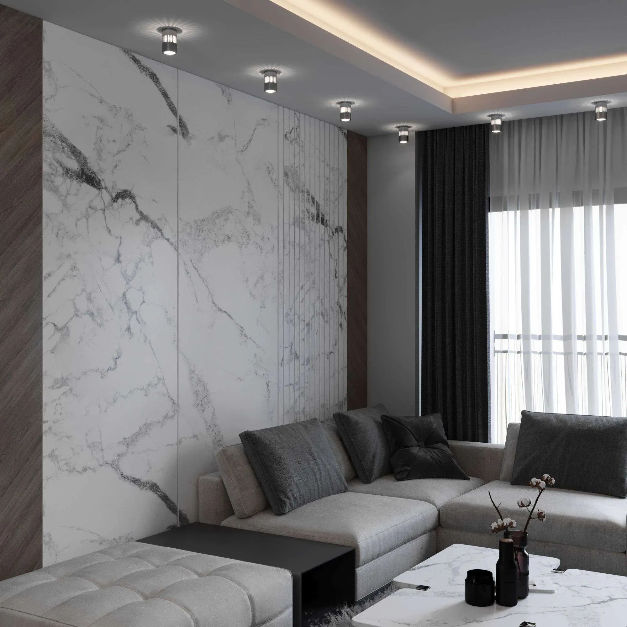 Светильник светодиодный накладной с подсветкой графит DLS026 Elektrostandard - Фото 4