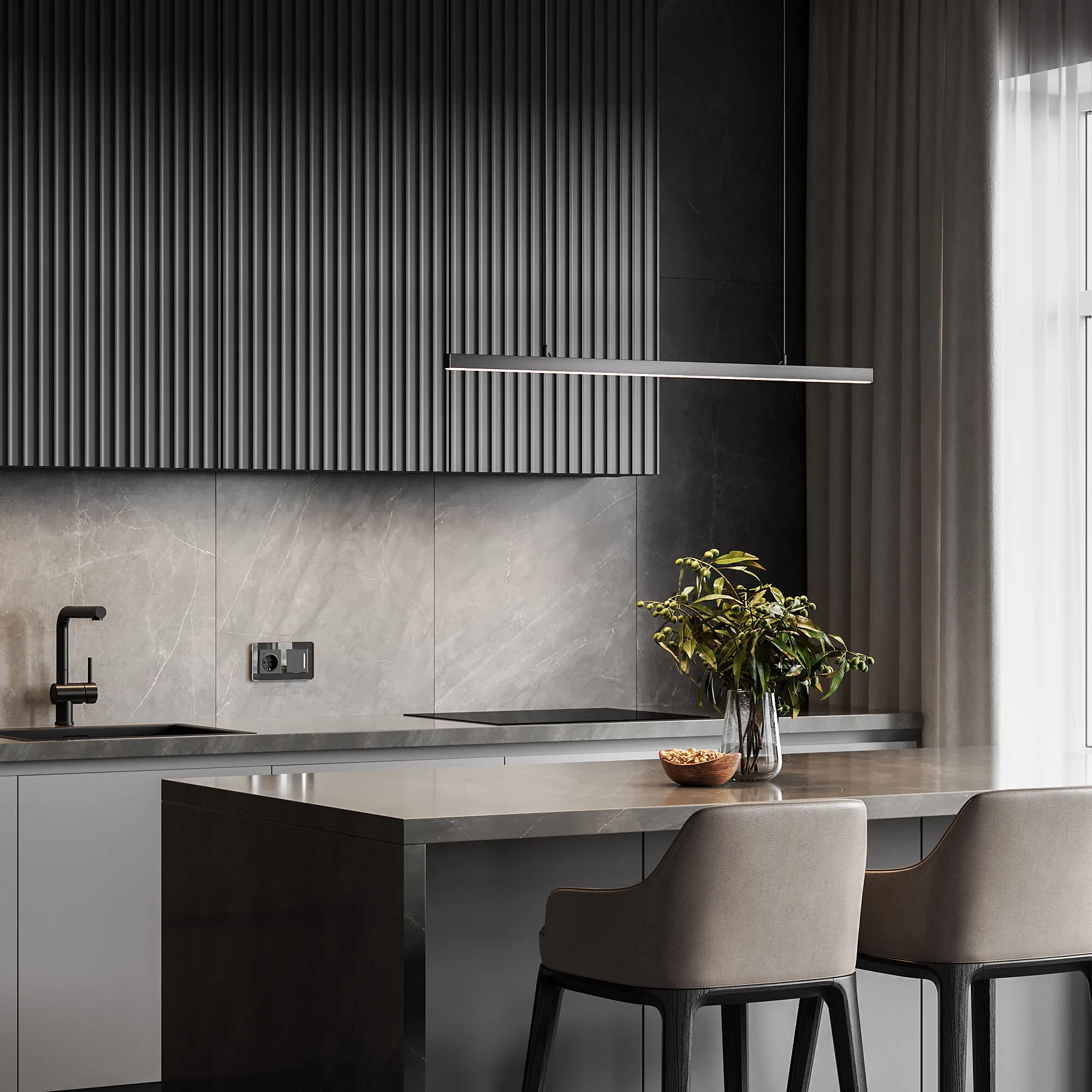 Slim Magnetic Трековый светильник 30W 4000K Milo (чёрный) 85105/01 Elektrostandard - Фото 4