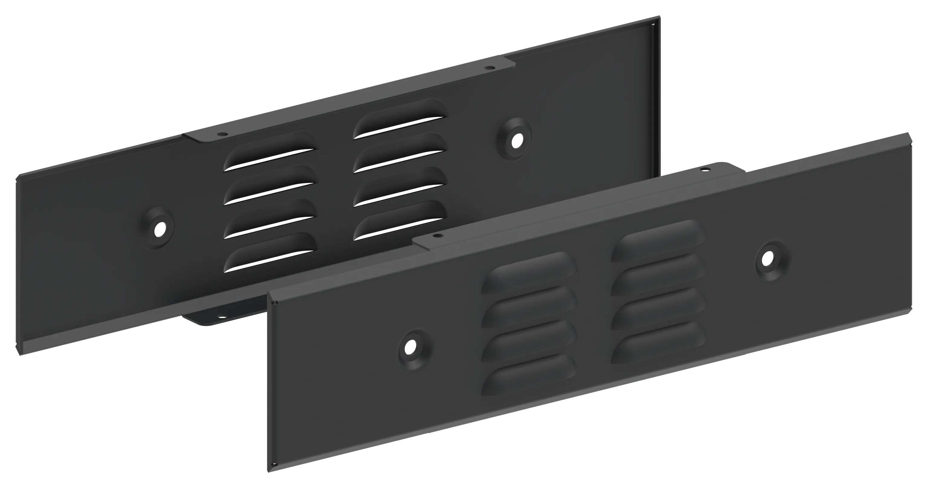 FORMAT Панель цоколя вентилируемая 100х400мм RAL7021 (2шт/компл) IEK FO-00D-PCV-010-040-7021