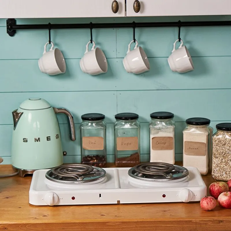 Электроплитка двухконфорочная, ТЭН 2,0 кВт/220В, белая ЭПТ2-2,0/220 ПСКОВА-2 - Фото 2