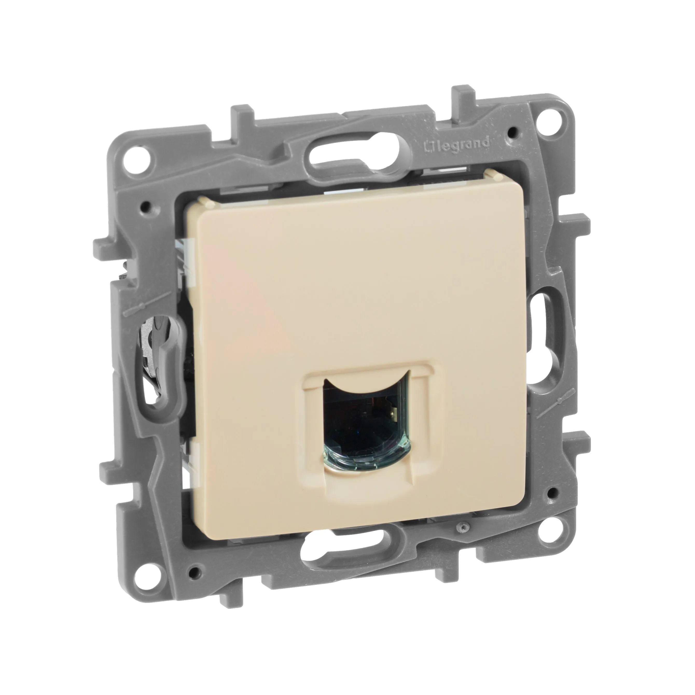 ETIKA Розетка компьютерная RJ45 категория 6 UTP слоновая кость 672353