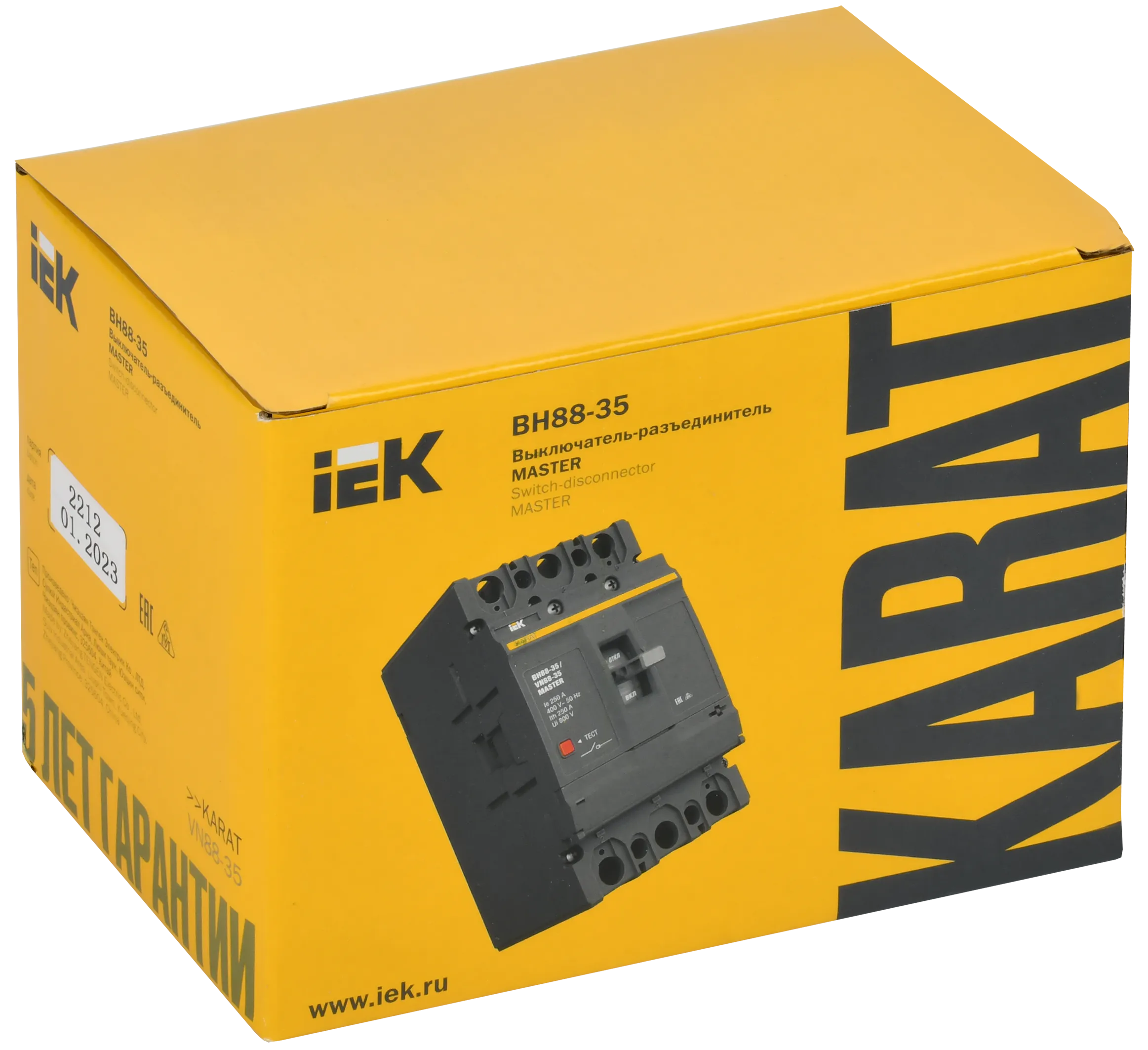 KARAT MASTER Выключатель-разъединитель ВН88-35 3P 250А IEK - Фото 2