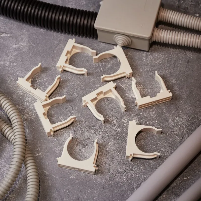 Крепеж-клипса для монтажного пистолета Ø 40 мм, белая (25 шт/уп) REXANT - Фото 2