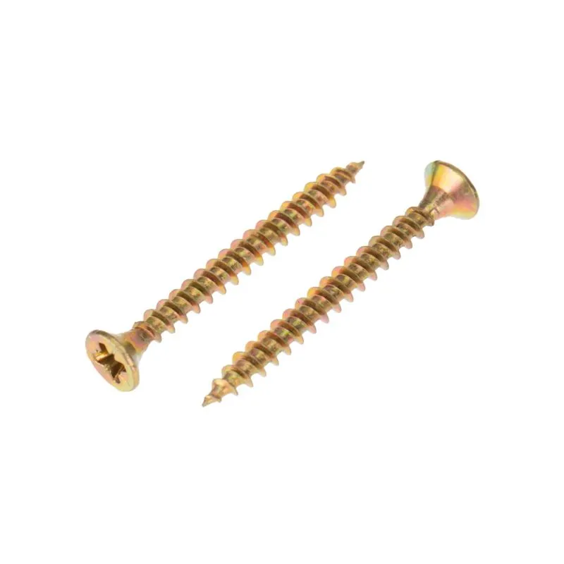 Саморез универсальный KRANZ 3.5х35, желтый цинк, короб (200 шт./уп.)