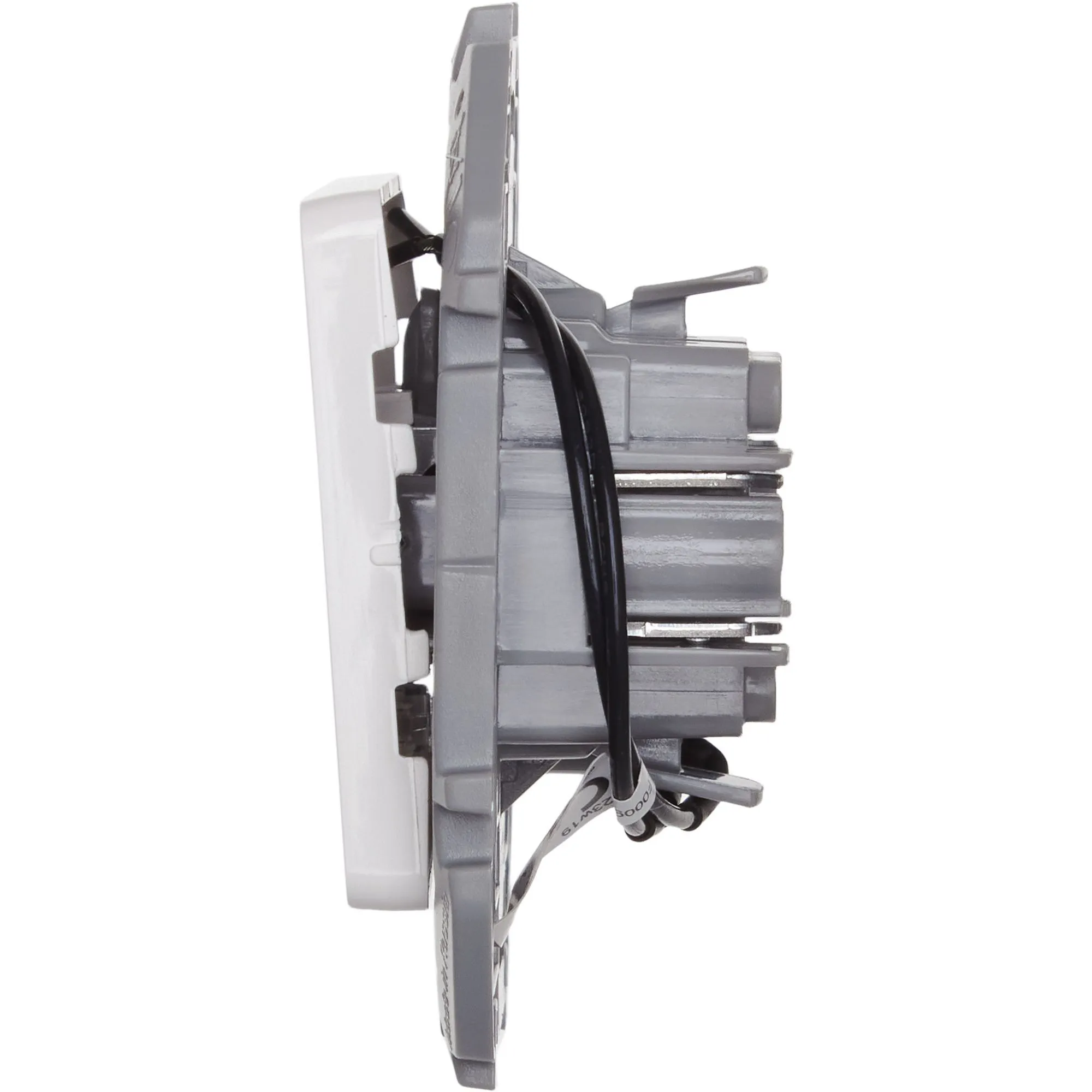 INSPIRIA Выключатель 1-клавишный с подсветкой/индикацией схема 1L 10АХ безвинтовые зажимы белый - Фото 7