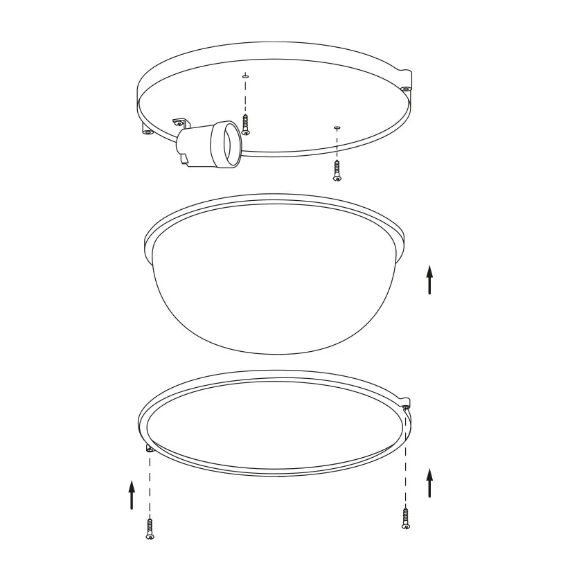 Светильник под лампу 60W-E27 (лампа в комплект не входит) IP54  WOLTA - Фото 2