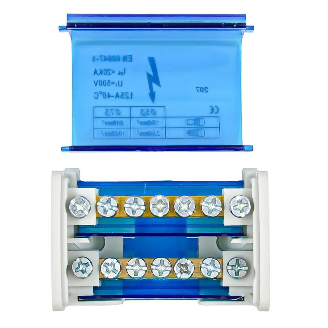 Шины на DIN-рейку в корпусе (кросс-модуль) 2х7 L+PEN DEKRON - Фото 5