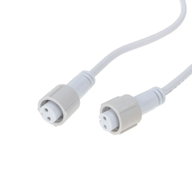 Разветвитель -Y (шнур) для уличных гирлянд Professional (1 вход, 2 выхода) белый ПВХ - Фото 2