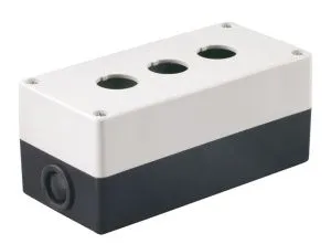 Корпус поста КП103 для кнопок управления 3 места белый IEK BKP10-3-K01