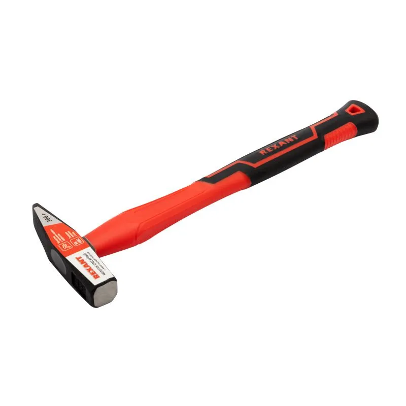 Молоток 300г фибергласовая рукоятка REXANT - Фото 2