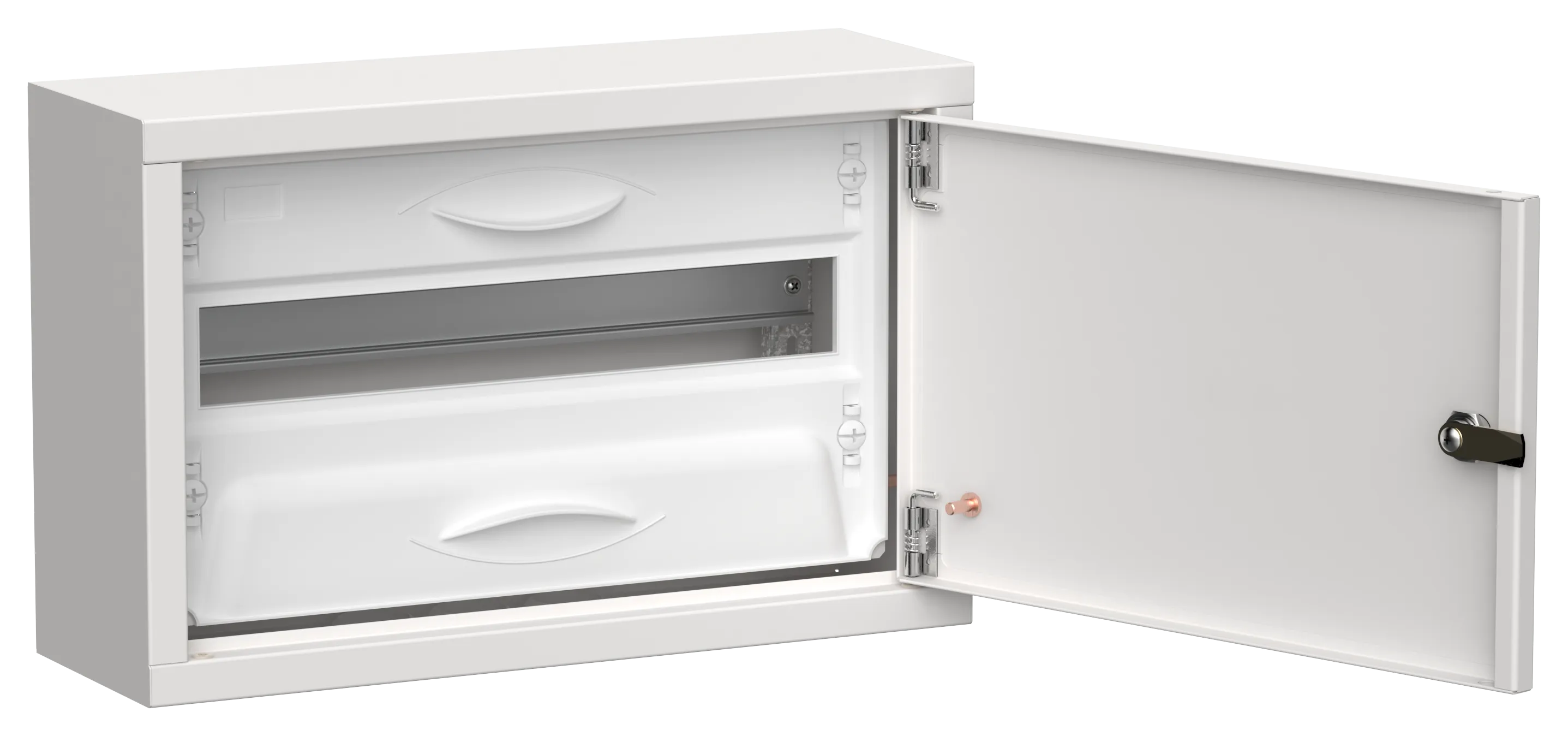 TITAN 5 Корпус металлический ЩРн-18 (1х18) 268х420х140мм IP31 белый (одна дверь) IEK