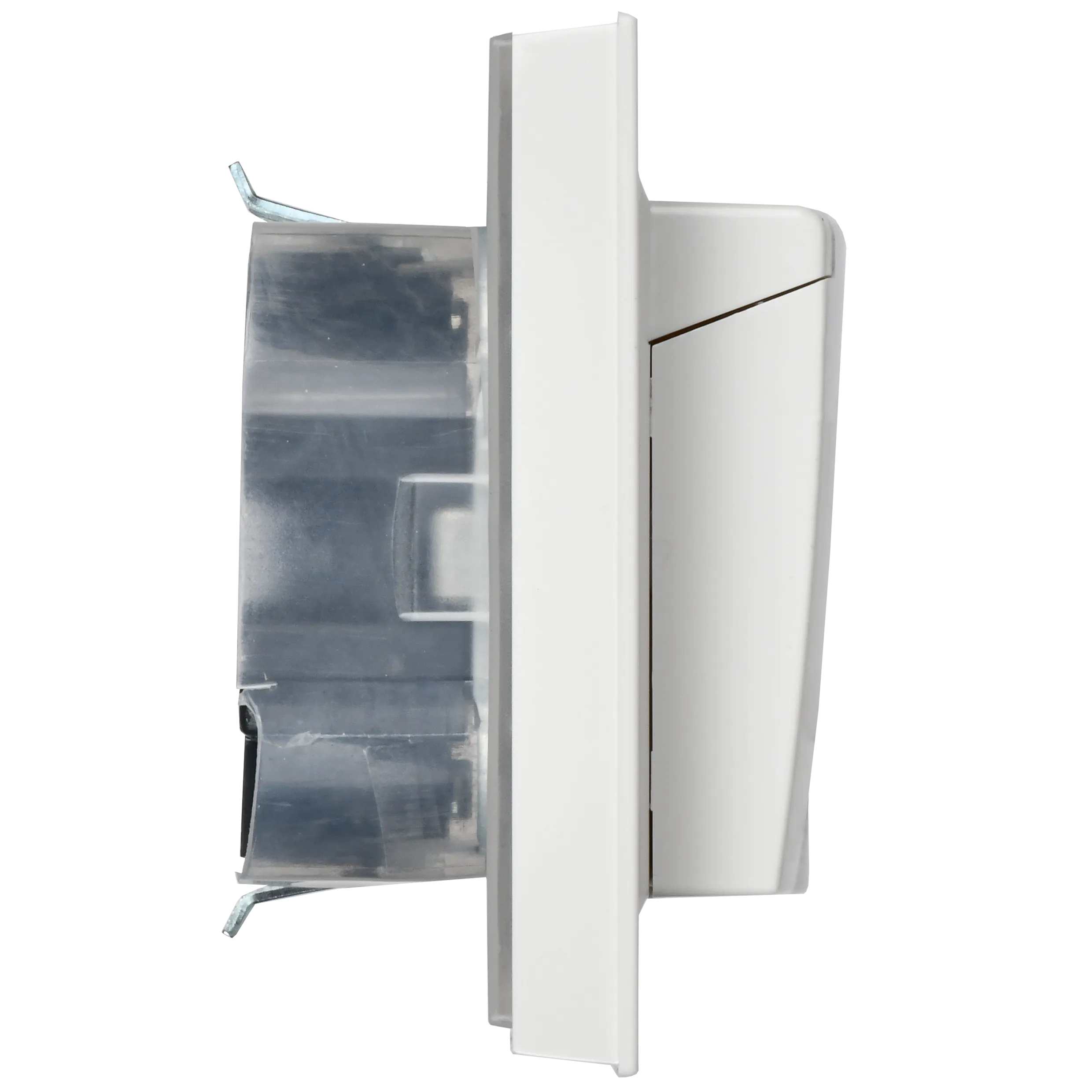 BRITE Розетка 2-местная с заземлением с защитными шторками и крышкой 16А в сборе IP44 РСбш12-3-44-БрБ белый IEK - Фото 4