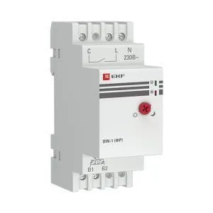 Фотореле на DIN-рейку с выносным датчиком (ФР) 2-100Лк 25А 3000Вт EKF