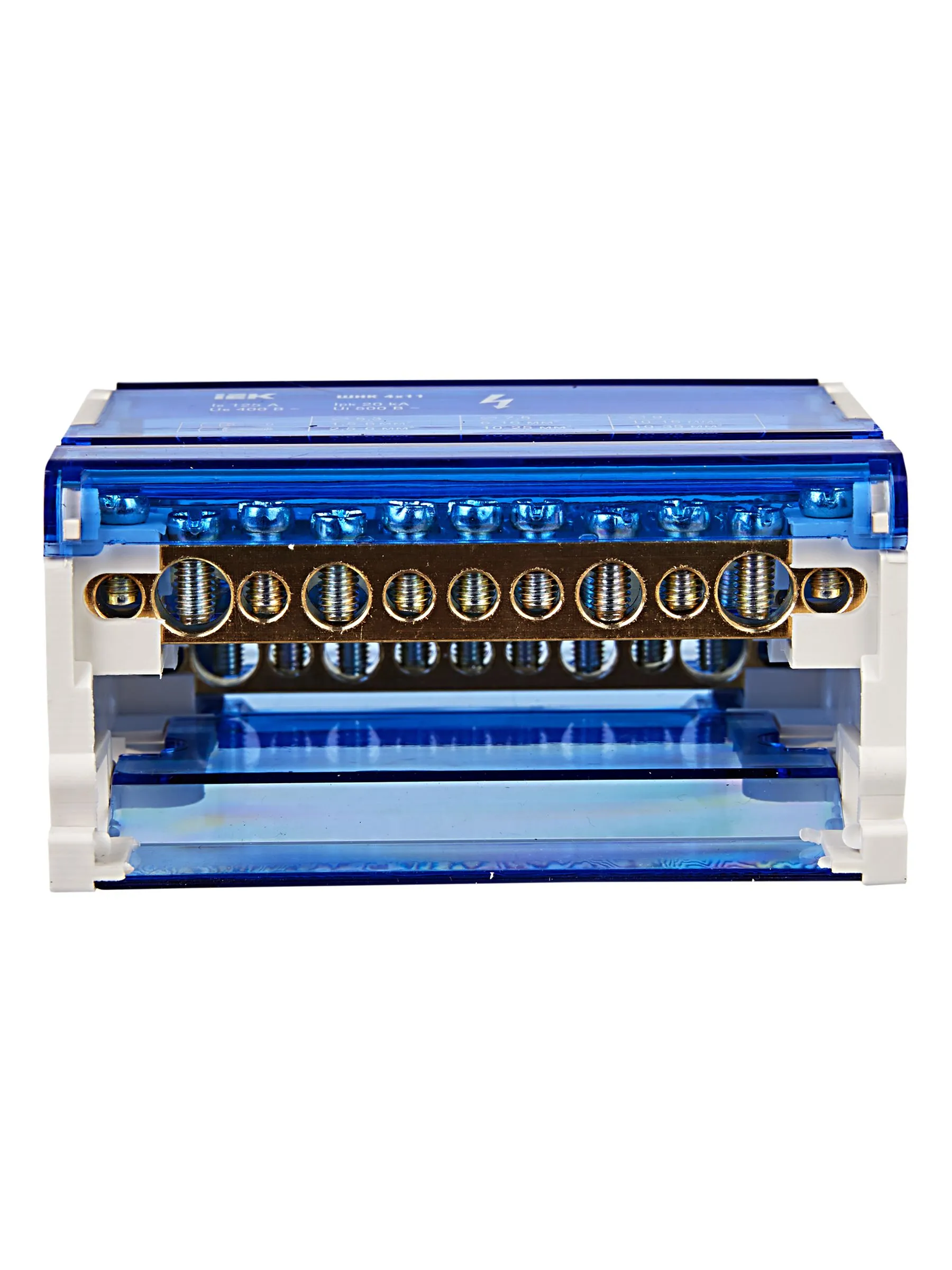 Шины на DIN-рейку в корпусе (кросс-модуль) ШНК 4х11 3L+PEN IEK - Фото 7