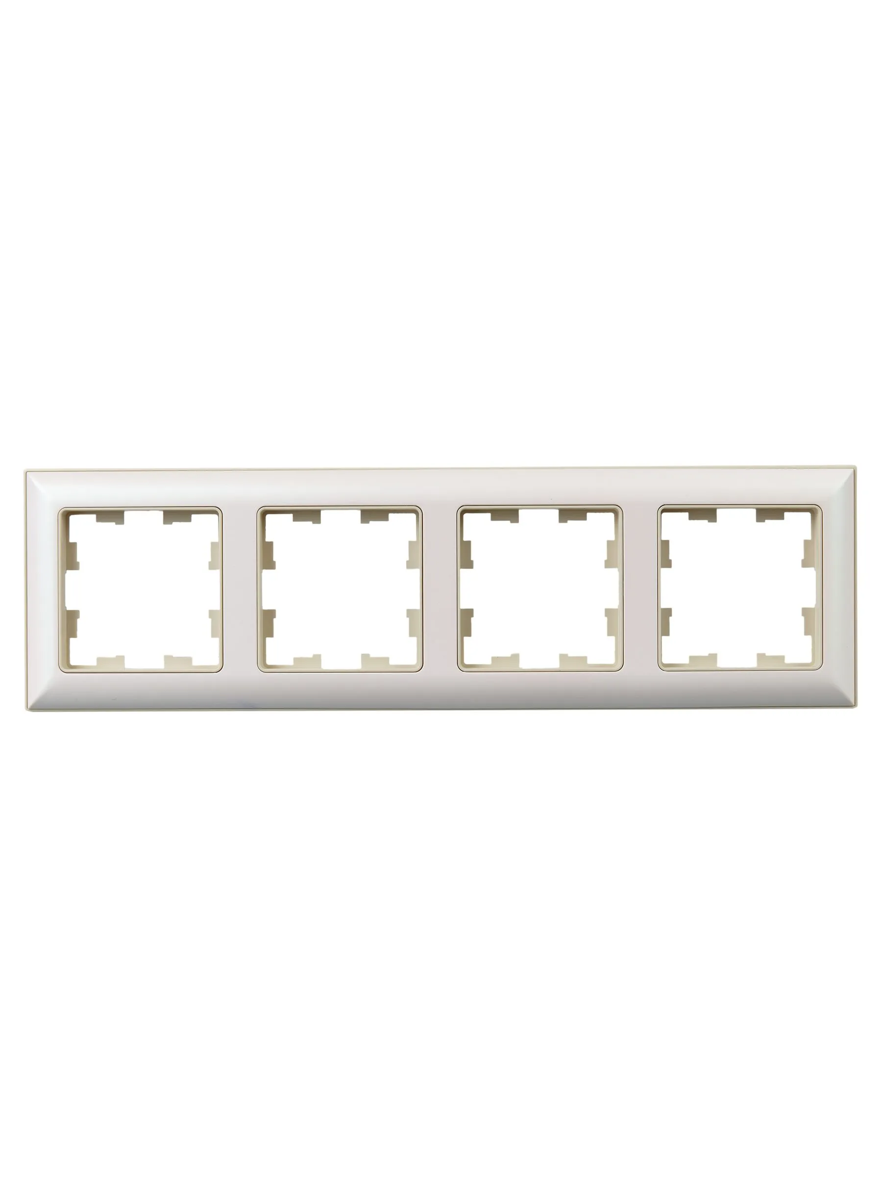 BRITE Рамка 4-местная РУ-4-Бр бежевый/жемчужный IEK - Фото 4