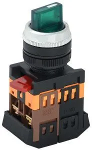 Переключатель АNС-22-2 на 2 положения "I-O" 1з+1р неон/240В зеленый IEK BSW10-ANC-2-K06