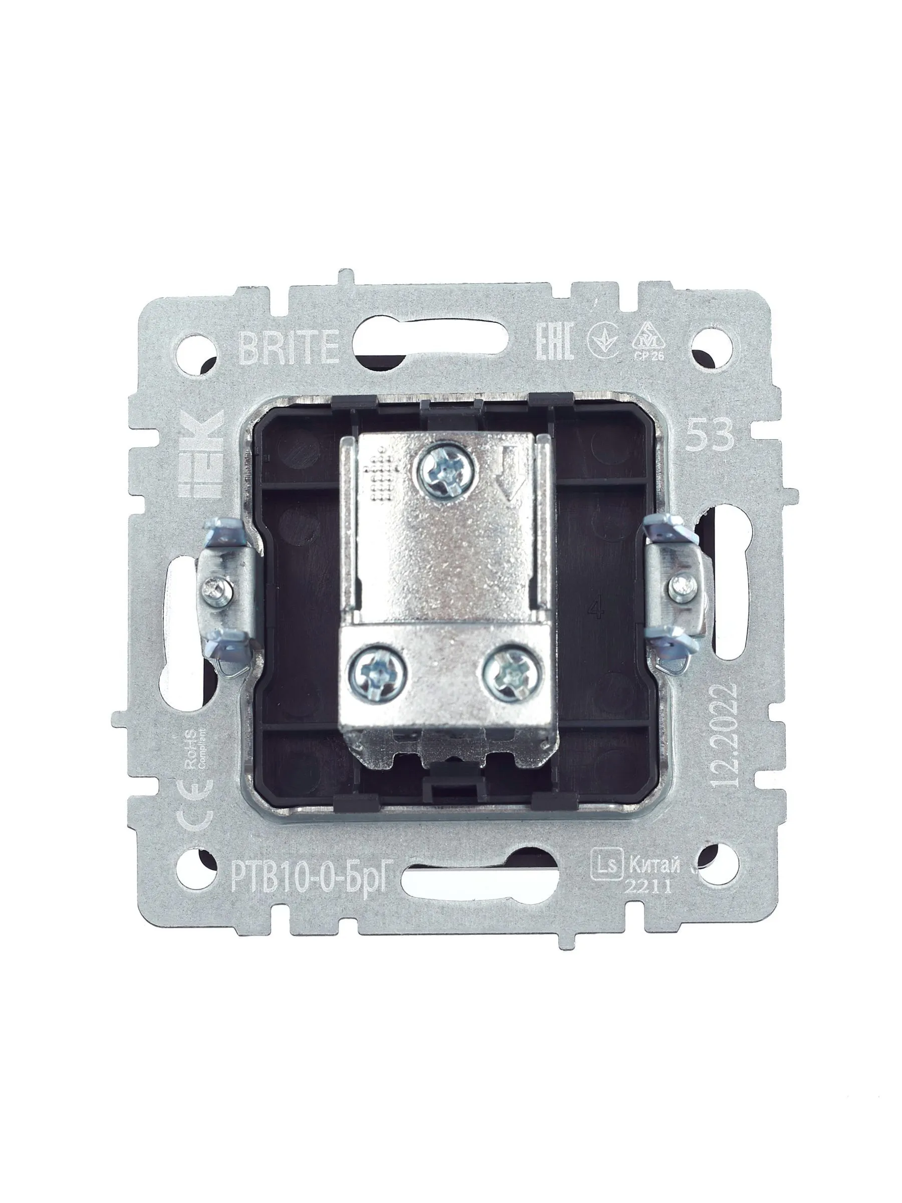 BRITE Розетка TV проходная РТВ10-0-БрГ графит IEK - Фото 8