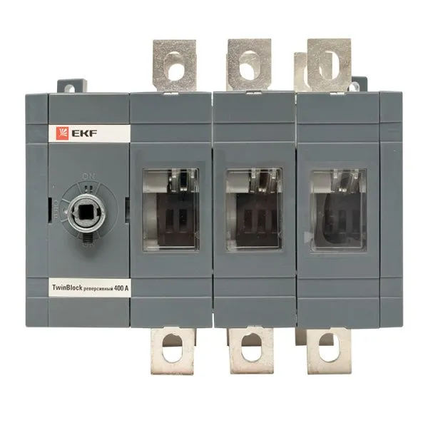 Рубильник 400A 3P реверсивный без рукоятки управления TwinBlock EKF - Фото 2