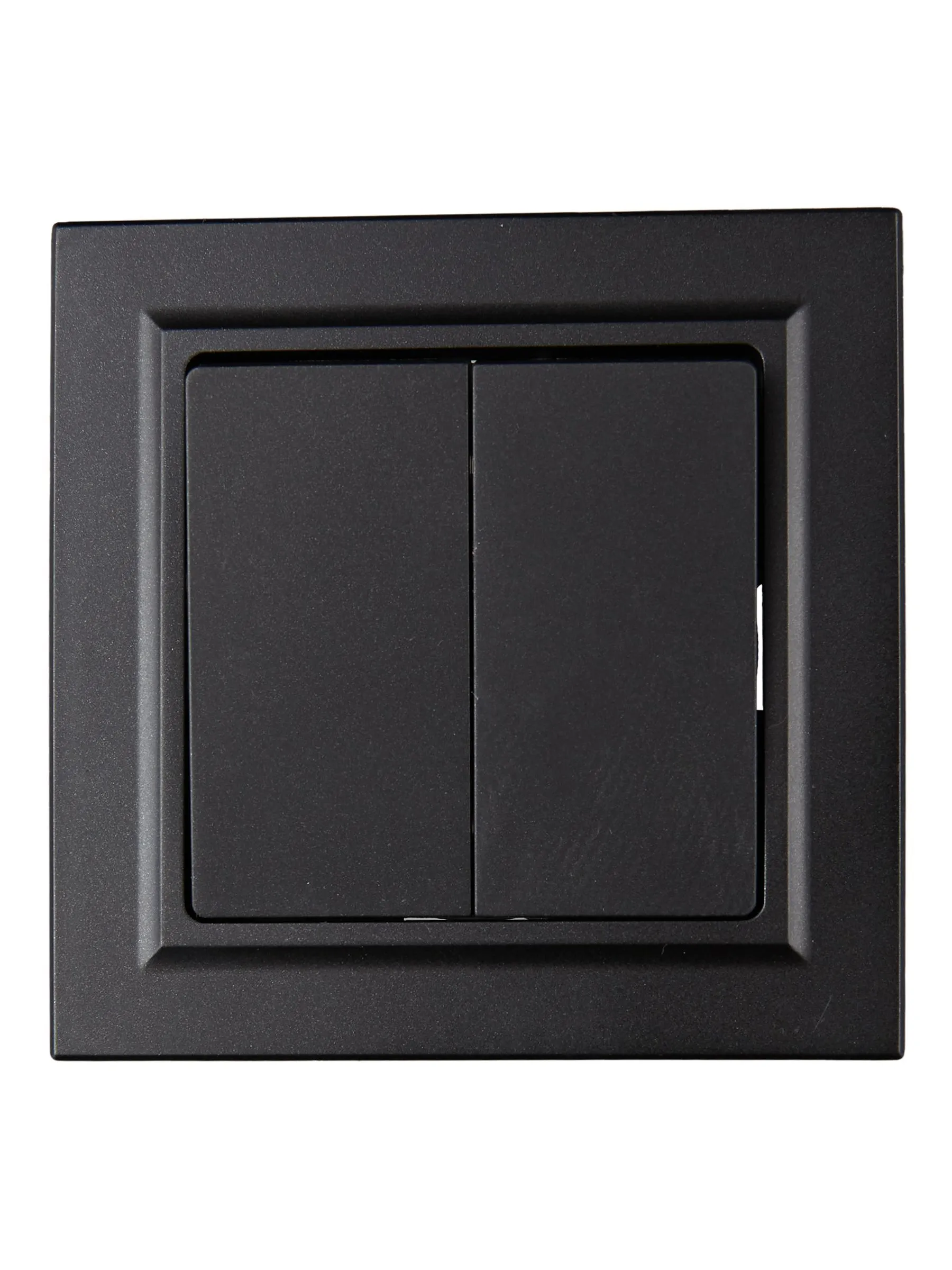 BRITE Выключатель 2-клавишный 10А в сборе ВСР10-2-0-БрЧ черный IEK - Фото 5