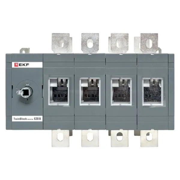 Рубильник 630A 4P реверсивный без рукоятки управления TwinBlock EKF