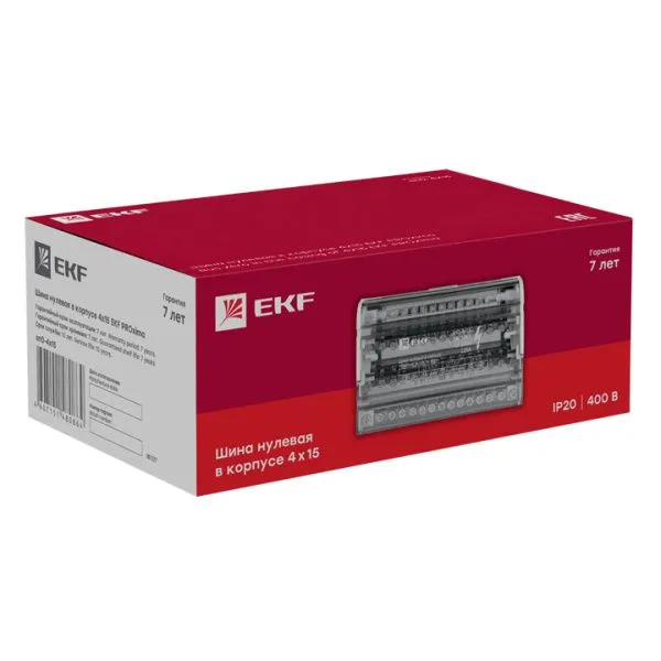 Шина нулевая в корпусе (4х15) EKF - Фото 4