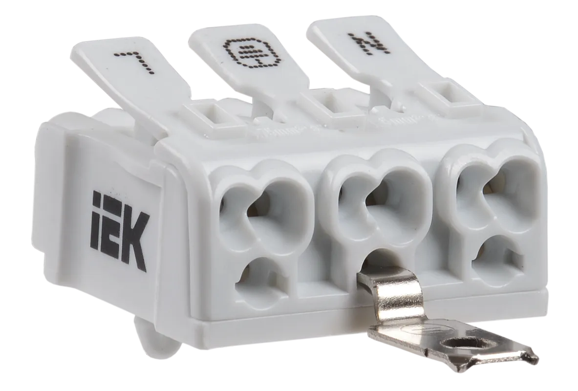 Клемма пружинная соединительная КСПнз3-L+N+PE IEK