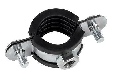 Хомут стальной 1 1/2" (47-52 мм), с уплотнителем EKF