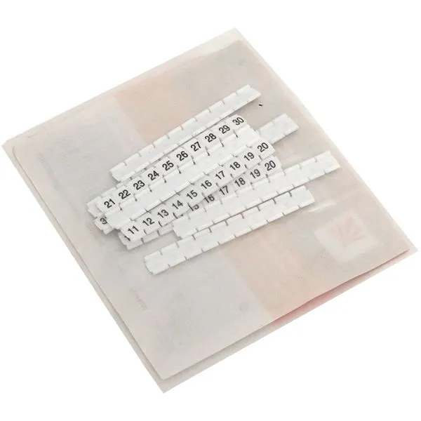 Маркеры для ST/Push-in 2,5 с нумерацией 1-50 для крепления сбоку (100 шт.) EKF - Фото 4