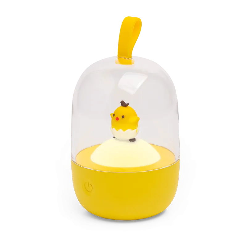 Детский ночник LUMIN'ARTE TL05 цыпленок желтый диммируемый, сенсорное управление, аккумуляторный, USB-кабель, 115х75х75