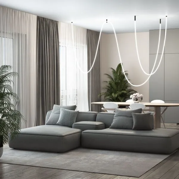 Гибкий неон 336Led 12W IP20 4200K Full light круглый дневной белый, 8 м (24V 12W 336Led 2835 IP20) 2