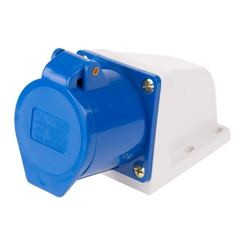 Розетка 123 стационарная 2Р+РЕ 32А 220В IP44 REXANT - Фото 2