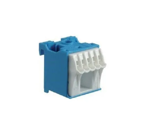 Клемма QuickConnect (1x16 + 5х4), ширина 30 мм // Hager (Цвет - Синий) KN06N